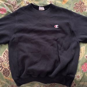 black champion crewneck